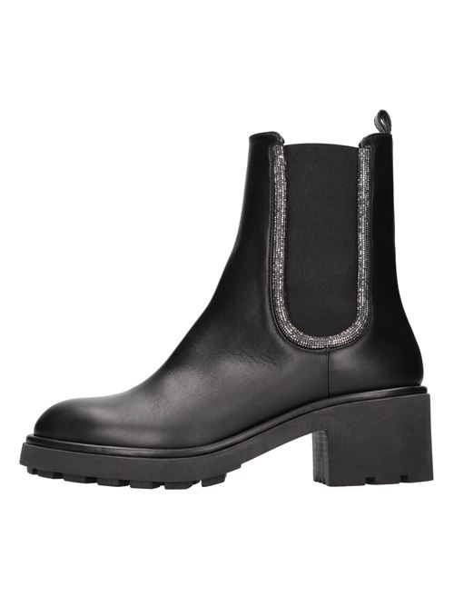 Stivaletti beatles in pelle e strass NINALILOU | 322662PF EMICALFNERO